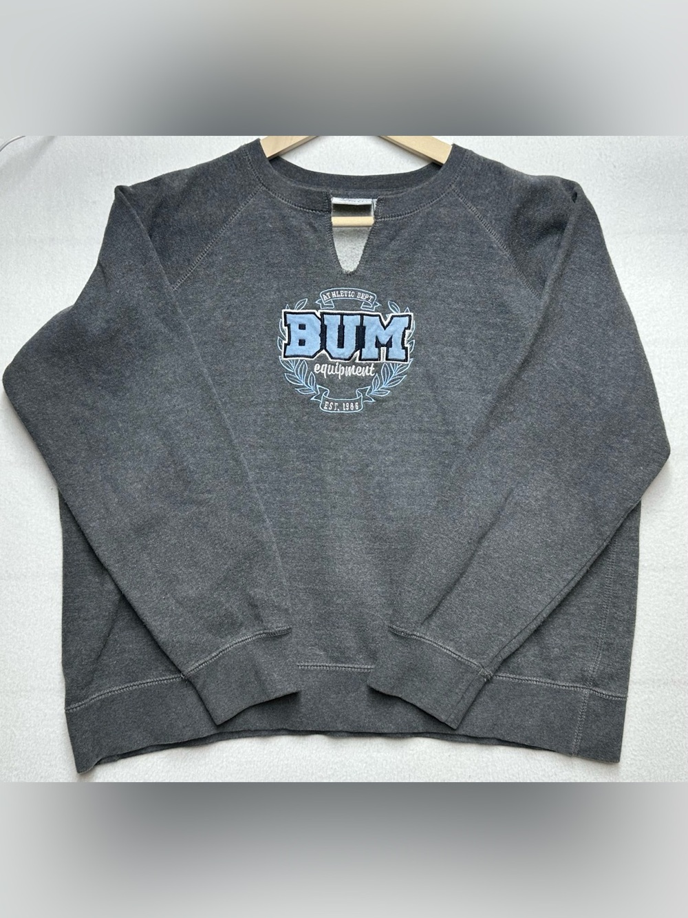 B.U.M. Equipment Athletic Dept Sweatshirt Women’s XL Gray Vintage Crewneck
